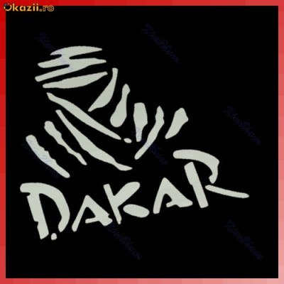 sticker auto DAKAR Vinyl Motorcycle Car Truck Racing Decal Sticker 13 x 10 cm foto