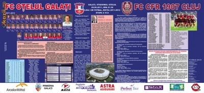 Program fotbal Otelul Galati - CFR Cluj 09.09.2011 foto