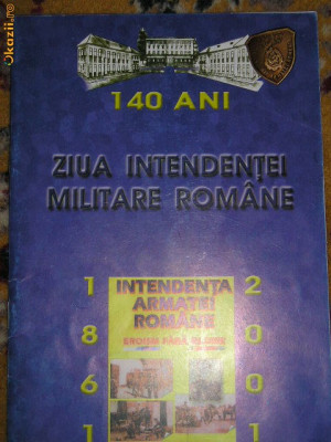 BRf - INTENDENTA ARMATEI ROMANE - 140 ANI - 2001 - REVISTA SI INSIGNA OMAGIALE foto