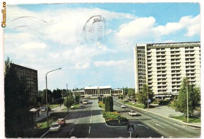 carte postala-BRASOV- Bulevardul Garii foto