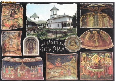 carte postala-VALCEA-Manastirea Govora foto