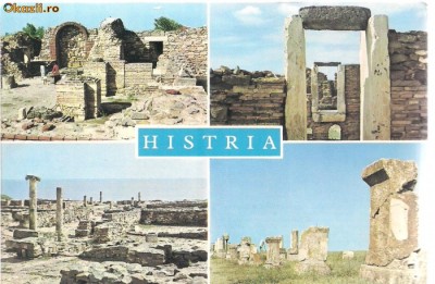 carte postala- CETATEA HISTRIA-Colaj foto