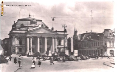 carte postala- ORADEA-Teatrul de stat foto