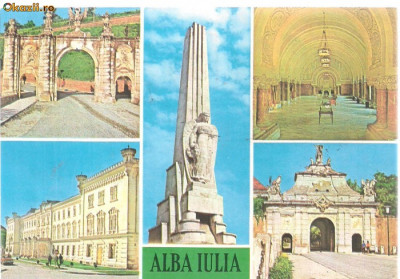 carte postala- ALBA IULIA-Colaj foto