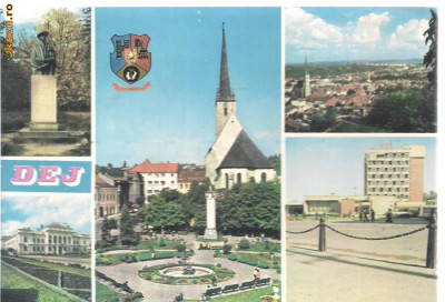 carte postala- DEJ - Colaj foto