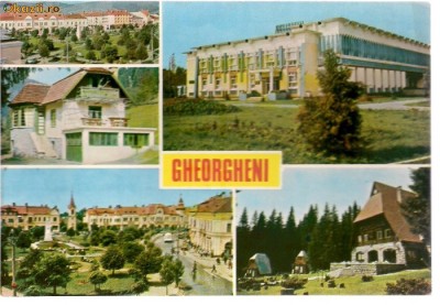carte postala- GHEORGHENI - Colaj foto