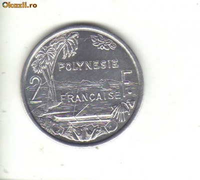bnk mnd Polinesia Polinezia franceza 2 franci 2003 unc foto