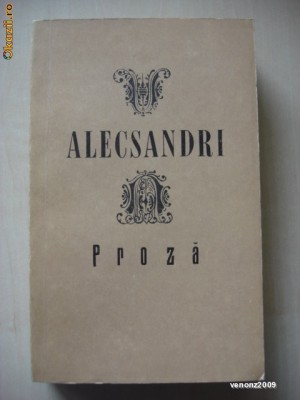 ALECSANDRI - PROZA foto