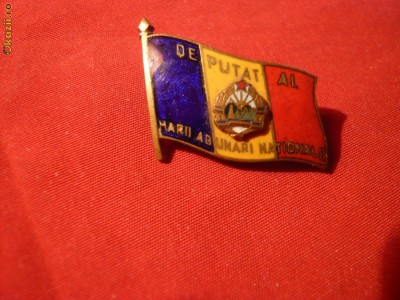 Insemn -Deputat Marea Adunare Nationala -anii &amp;#039;50 foto