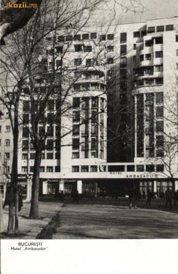 Carte postala ilustrata Hotel Ambasador, Bucuresti,R.P.R&amp;amp;amp;gt; foto