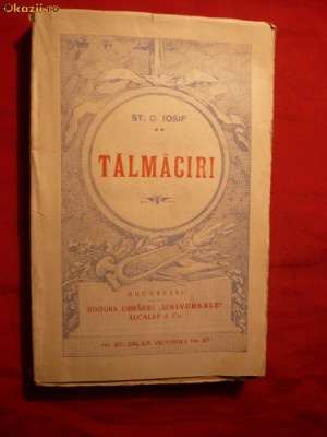 Mari poeti -&amp;#039;&amp;#039;TALMACIRI&amp;#039;&amp;#039; de ST.O. IOSIF - cca1920 foto