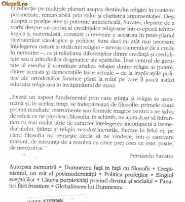 Fernando Savater - Viata eterna foto
