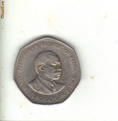 bnk mnd Kenya 5 shillings 1985 foto