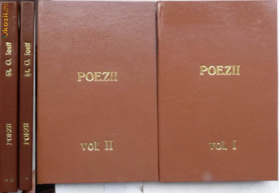 St. O. Iosif , Poezii , editie comentata de Petre V. Hanes , 1943 , 2 volume foto