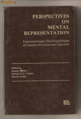 (C597) PERSPECTIVES ON MENTAL REPRESENTATION DE JACQUES MEHLER foto