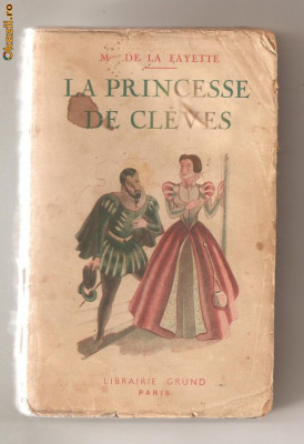 (C625) LES PRINCESSE DE CLEVES DE M-ME DE LA FAYETTE foto