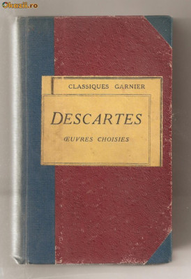 (C635) OEUVRES CHOISIES DE DESCARTES foto