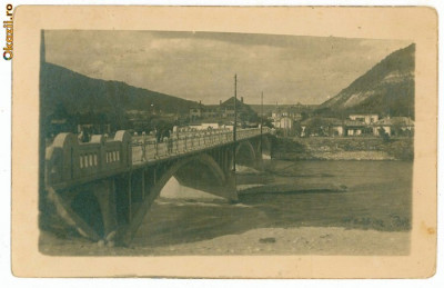 2133 - PIATRA NEAMT, Podul peste vale - old postcard, real FOTO - used - 1939 foto