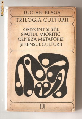 (C581) TRILOGIA CULTURII DE LUCIAN BLAGA foto