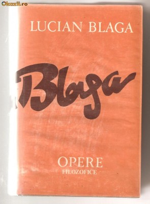 (C588) OPERE, 11, FILOZOFICE, TRILOGIA COSMOLOGICA DE LUCIAN BLAGA foto