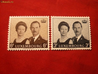 Serie- Fam.Regala Luxemburg 1964 ,2 val. foto