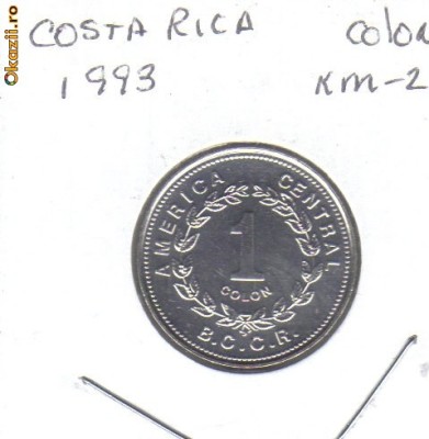 bnk mnd Costa Rica 1 colon 1984 unc foto