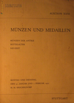 Munzen und Medaillen - Auktion XXXI, Stuttgart, 1 Februar, 1977. foto