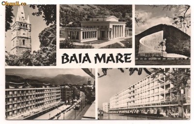 carte postala-BAIA MARE- colaj foto