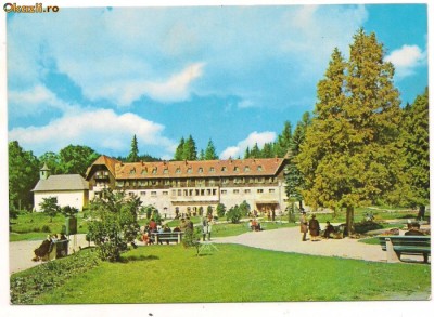 carte postala- BORSEC-Pavilionul central foto
