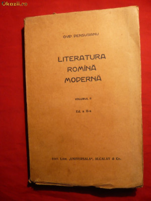 Ovid Densusianu - Literatura Romana Moderna vol2 1929 , Ed.IIa foto