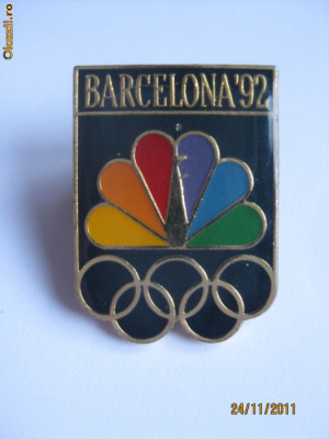 INSIGNA U.S.A. CU OLIMPIADA BARCELONA 1992 foto