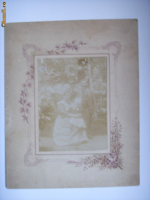 ROMANIA-FRUMOASA FOTOGRAFIE DE EPOCA,BUZAU ,1895-1900 foto