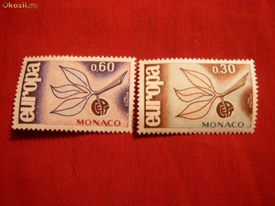 Serie- Europa CEPT 1965 Monaco ,2val.sarn foto