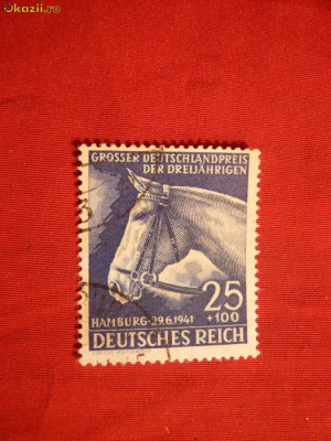 Serie- Concurs Calarie -Panglica Albastra Hamburg 1941 Germania naz. 1val.stamp. foto