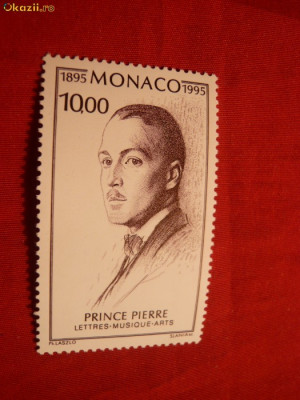 Serie- 100 Ani-Printul Pierre de Monaco 1995 ,1val. foto