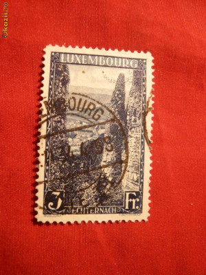 *Serie-Peisaj 1923 Luxemburg 1val.bleu stamp. foto