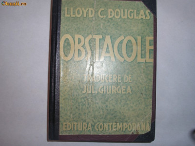 Obstacole LLoyd C.Douglas,1943 foto