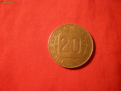 20 Shillingi 1980 Austria comemorativa ,bronz ,cal.F.Buna foto