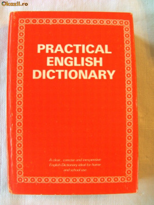 &amp;quot;PRACTICAL ENGLISH DICTIONARY. Ideal for home and school use&amp;quot;, 1990 foto