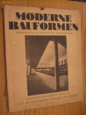 MODERNE BAUFORMEN - Jahrgang XXXV - Heft 4 - April 1936 foto
