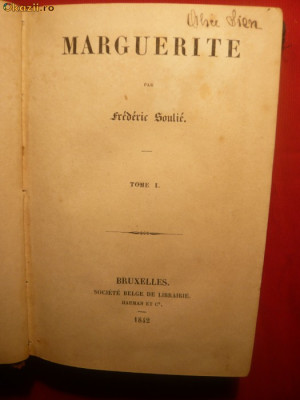 Frederic Soulier - Marguerite -ed. 1842 -vol1si2 colegate foto