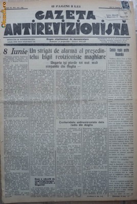 Gazeta antirevizionista , an 2 , nr 22 - 23 , Arad , 1935 foto