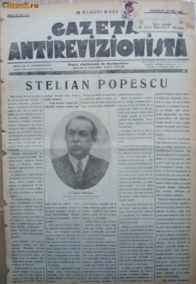 Gazeta antirevizionista , an 2 , nr 21 , Arad , 1935 foto