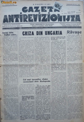 Gazeta antirevizionista , an 2 , nr 40 , Arad , 1935 foto