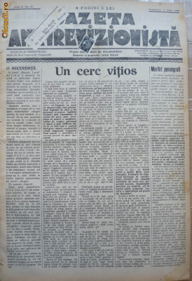 Gazeta antirevizionista , an 2 , nr 27 , Arad , 1935 foto