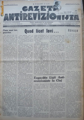 Gazeta antirevizionista , an 2 , nr 39 , Arad , 1935 foto