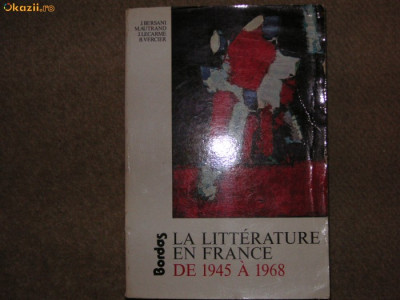 La Litterature En France De 1945 a 1968 foto