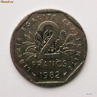 FRANTA 2 FRANCS FRANCI 1982 ** foto