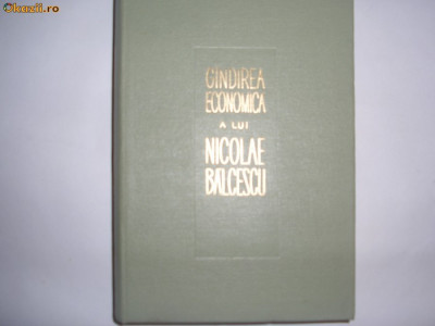 SULTANA SUTA SELEJAN - GANDIREA ECONOMICA A LUI NICOLAE BALCESCU,m1 foto