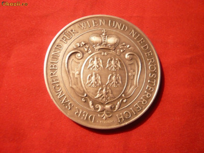 Medalie-Societatea Corala Viena 1908 foto